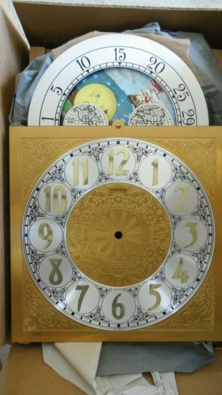 Vtg Emperor Model 300 or 300M Grandfather Clock KIT Movement Face AS - IS 2