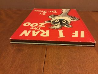 IF I RAN THE ZOO by Dr.  Seuss Vintage 1950 Early Printing Hardcover OOP 4
