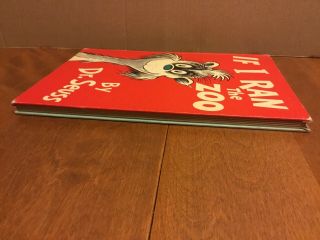 IF I RAN THE ZOO by Dr.  Seuss Vintage 1950 Early Printing Hardcover OOP 5