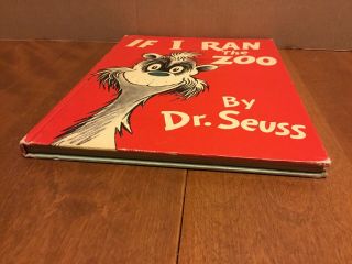 IF I RAN THE ZOO by Dr.  Seuss Vintage 1950 Early Printing Hardcover OOP 6