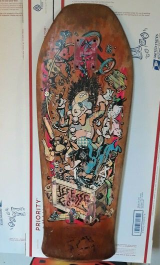 Jeff Grosso Santa Cruz Vintage Skateboard Rip Og Toy Box 1987 Usa Very Rare Old