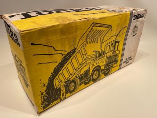 Vintage Toy Mighty Tonka 3900 Dump Truck W/box Bored Rubber Tires 3