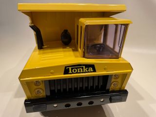 VINTAGE TOY MIGHTY TONKA 3900 DUMP TRUCK W/BOX BORED RUBBER TIRES 3 5