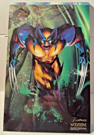 1994 Marvel Flair Prints Complete Set 10 Jumbo Promo Cards 6 X 10