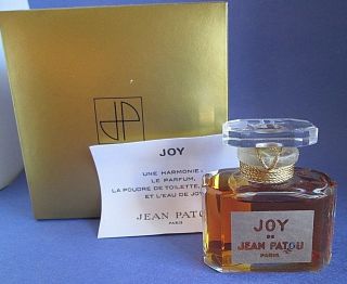 Joy Jean Patou Paris Vintage Pure Perfume 1/2 Oz 15 Ml Jean Kerleo 1967 Rare