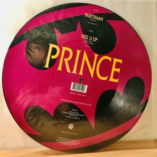 Prince - Partyman Ltd Ed Picture Disc Vinyl 12” 1989 Batman Movie The Joker