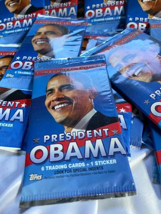 2008 Topps Barack Obama Trading Cards 40 Packs Inaugural Edition