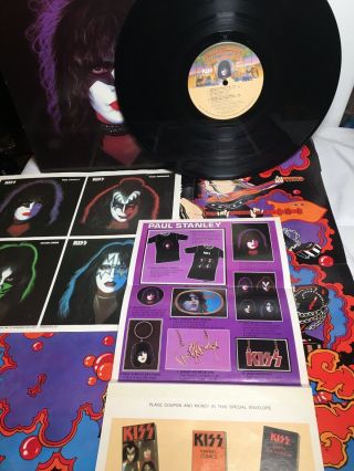 Paul Stanley Kiss Solo Vinyl Lp With Poster & Army Order Form Insert Casablanca