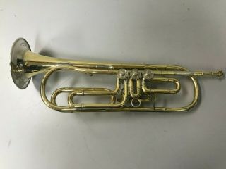 Vintage Leopold Hubl Rotary Valve Trumpet