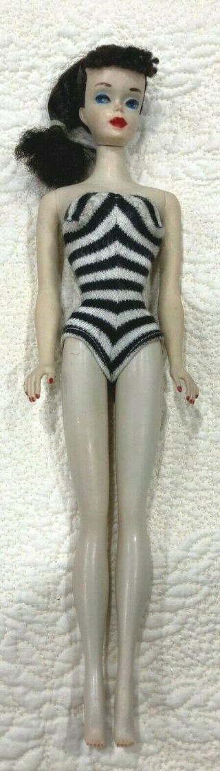 Gorgeous Vintage 3 Very Pale Ponytail Barbie Doll In