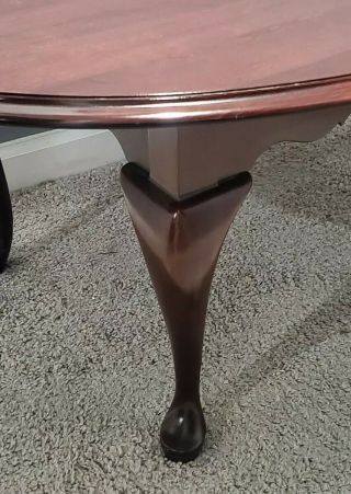 Ethan Allen Georgian Court Oval Coffee Table Cherry 11 - 8430 225 Made in USA Vtg 3