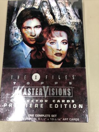 1995 Topps The X Files Master Visions Collector Cards Complete Set