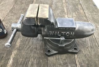 Vintage Wilton Bullet Vise,  Machinist 360 Swivel Base 3 1/2 " Jaws,  Anvil,  10 - 88