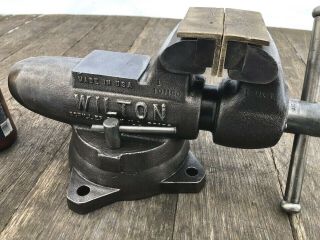 Vintage Wilton Bullet Vise,  Machinist 360 Swivel Base 3 1/2 