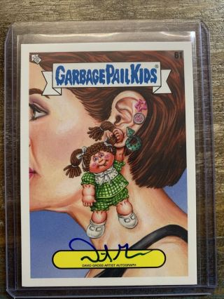 2020 Topps Garbage Pail Kids 35th Anniversary Auto 61 By: David Gross 39/50