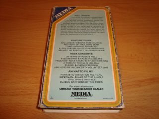 HALLOWEEN Rare Vintage 1978 MEDA/MEDIA VIDEO Horror VHS TAPE 6