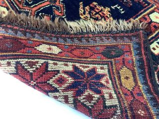 Vintage Veramin Hand Knotted Bag Face 100 Wool Carpet 1 ' 7 