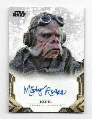 2020 Star Wars Mandalorian Season 1 Autograph Misty Rosas