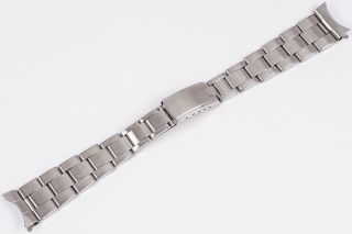 Vintage 1965 Rolex Steel Oyster Rivet Bracelet 7205 19mm 57 Ends Date Oysterdate