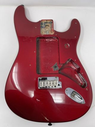 Vintage Fender American Stratocaster Plus Body Usa 1989 Candy Apple Red