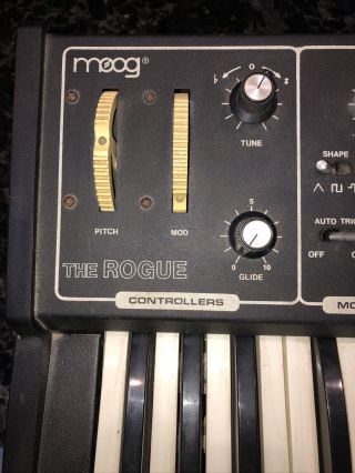 Moog Rogue Analog Synthesizer Keyboard Vintage USA Serial 5731 Early 80’s 2