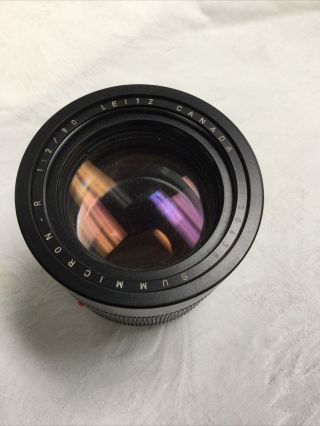 Summicron - R 1:2/90 Leica Slr Vintage Camera Lens