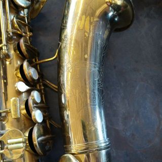 Vtg CG Conn Alto Saxophone Without Case Elkhart In USA 2