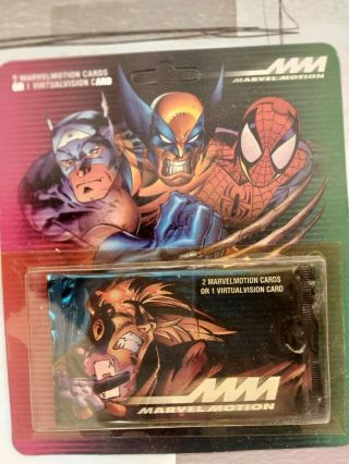 8 X Marvel Motion Trading Cards 3 - D Motion Card 1996