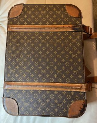 Vintage Louis Vuitton Lv Monogram Suitcase Luggage