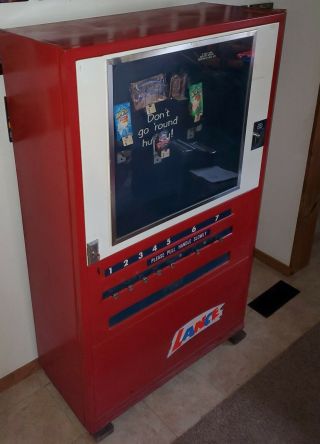 Vintage Lance Snack Vending Machine With Keys In