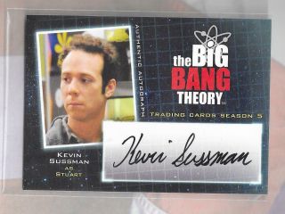 Big Bang Theory Season 5 Autograph Card A14 Kevin Sussman - Stuart