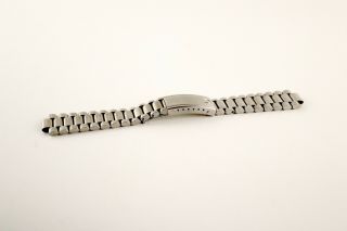 Vintage Omega 1125 Bracelet 19mm Straight Lug Ed White Speedmaster