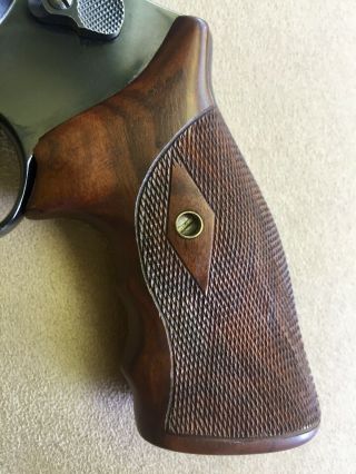 Smith Wesson N Frame John Hurst Custom Grips - Vintage Lapd Farrant Hogue