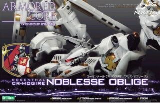 Kotobukiya Armored Core V.  I Series Rosenthal Cr - Hogire Noblesse Oblige 1/72