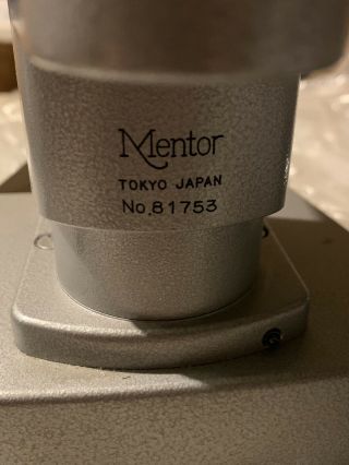 Mentor Slit Lamp Made In Japan Ophthalmology & Optometry.  Vintage 3