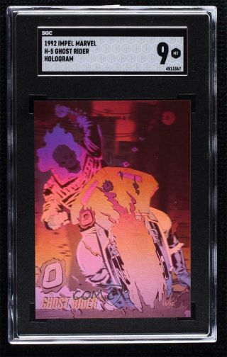 1992 Impel Marvel Universe Series 3 Holograms Ghost Rider H - 5 Sgc 9