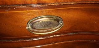 HENREDON Serpentine Bachelor chest Dresser Hall console circa 1950 ' s vtg solid 3