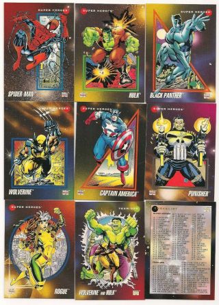 1992 Marvel Universe Series 3 Complete Set (200 Cards) W/spider - Man,  Wolverine,