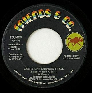 Esther Williams " Last Night Changed It All " Funk Breaks 45 Friends & Co.  Mp3