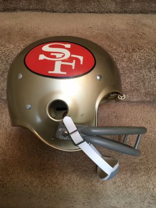 Vintage Riddell Kra - Lite Old Football Helmet San Francisco 49ers John Brodie