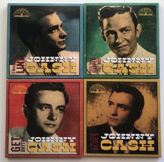 Johnny Cash Includes I Walk The Line Get Rhythm 3 Inch Vinyl - Set Of 4 Records