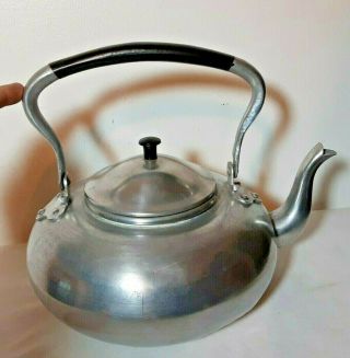 Vintage Knobler Viking British Colony Hong Kong Aluminum Tea Kettle Teapot