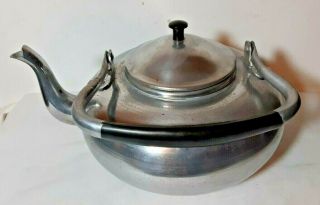 Vintage KNOBLER Viking British Colony Hong Kong Aluminum Tea kettle Teapot 2