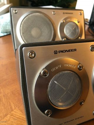 Vintage Pioneer Ts - X9 2 Way Car Speakers Shape Stereo Retro