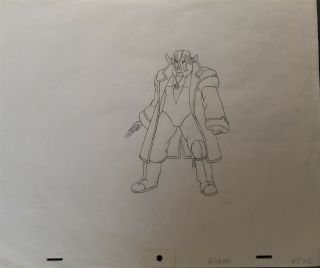 1981 Heavy Metal Movie Production Drawing Barbarian Leader