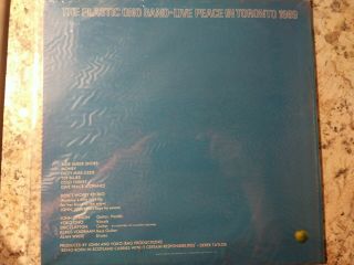 JOHN LENNON Live Peace In Toronto 1969 Orig LP w/calendar 3362 BEATLES 2