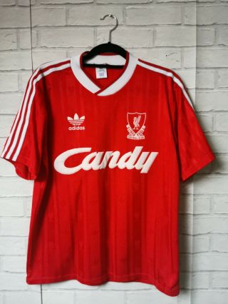 Liverpool 1988 1989 Home Adidas Vintage Football Shirt Adult Xl -