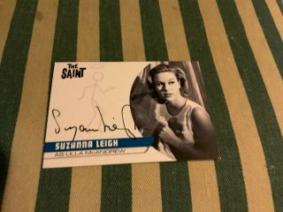 Suzanna Leigh Sl1 Autograph Card The Saint Roger Moore Itc Unstoppable