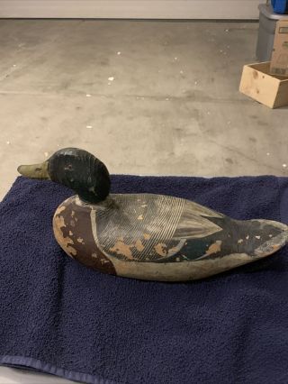 Mason Benz Wood Hays Hayes Early Decoy Duck Antique Rare Collectible 3