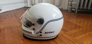 Vintage Bell Xfm - 1 Xfm1 Helmet Sa - 85 White 7 3/8 (59cm) Auto / F1 Racing Scca